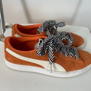 Puma x Ami Alexandre Mattiussi Suede Sneakers Rust Orange Size 6.5 US